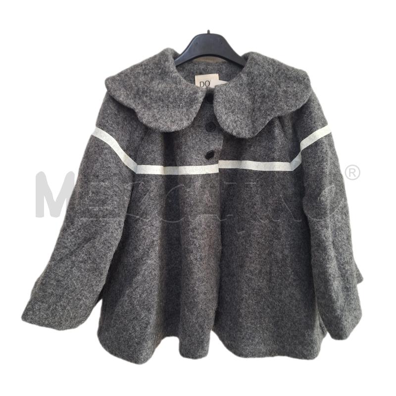 CAPPOTTINO BAMBINA DOUDOU GRIGIO RIGA BIANCA | Mercatino dell'Usato Ottaviano 1