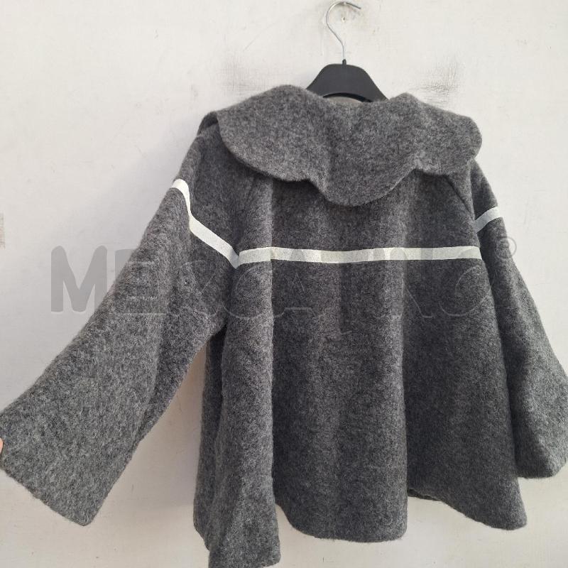 CAPPOTTINO BAMBINA DOUDOU GRIGIO RIGA BIANCA | Mercatino dell'Usato Ottaviano 3