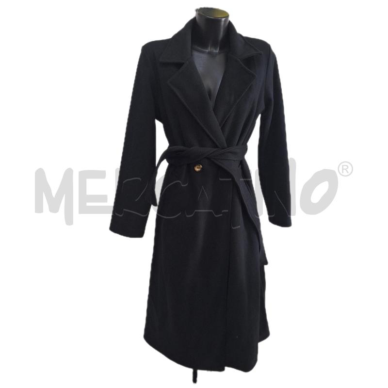 CAPPOTTO DONNA 3Y NERO LUNGO CINTA | Mercatino dell'Usato Ottaviano 1
