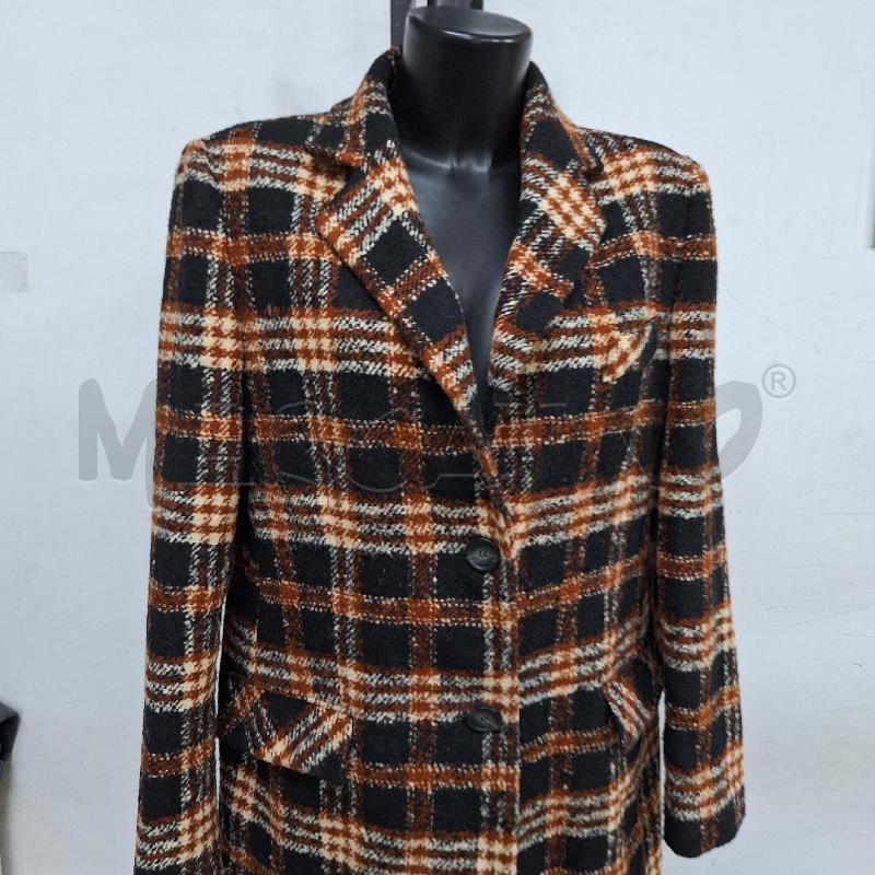 CAPPOTTO DONNA ROMIHO MARRONE NERO QUADRI | Mercatino dell'Usato Ottaviano 2