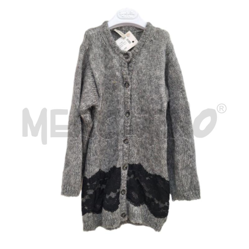 CARDIGAN BAMBINA DOLCE&GABBANA GRIGIO MERLETTO NERO | Mercatino dell'Usato Ottaviano 1