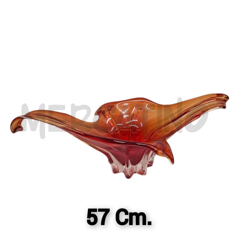 CENTROTAVOLA MURANO ANNI '50 / '60 ROSSO  | Mercatino dell'Usato Ottaviano 1