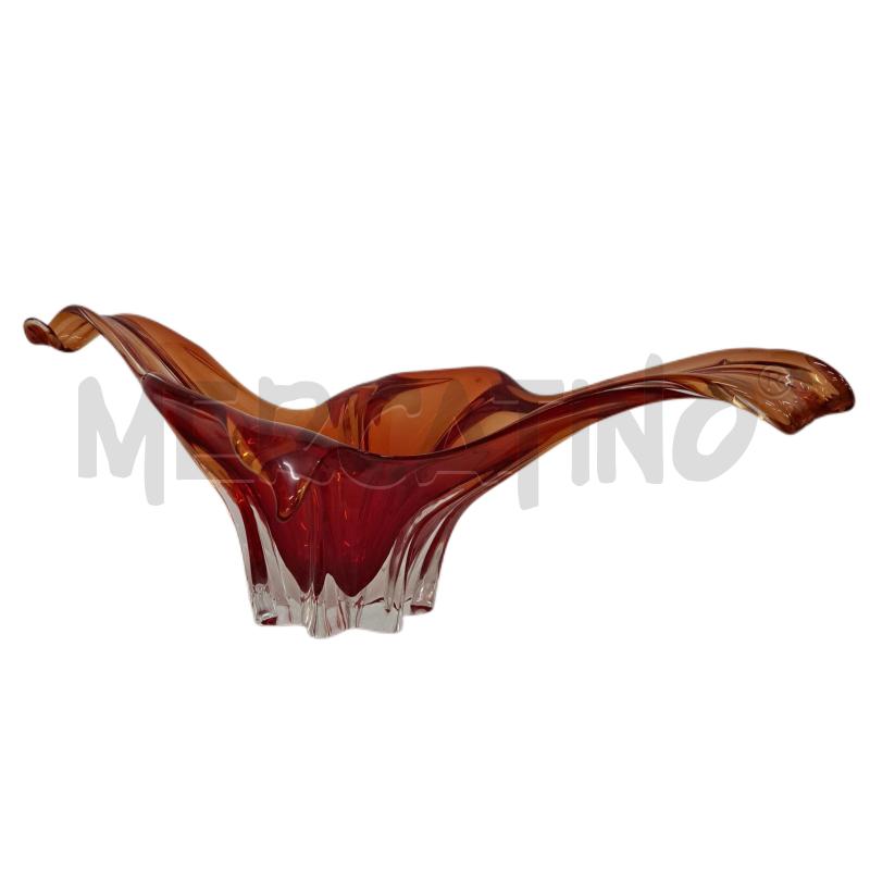 CENTROTAVOLA MURANO ANNI '50 / '60 ROSSO  | Mercatino dell'Usato Ottaviano 3