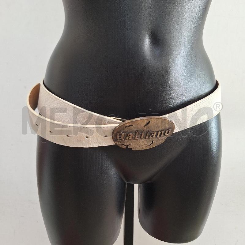 CINTURA DONNA GALLIANO BIANCO  | Mercatino dell'Usato Ottaviano 2