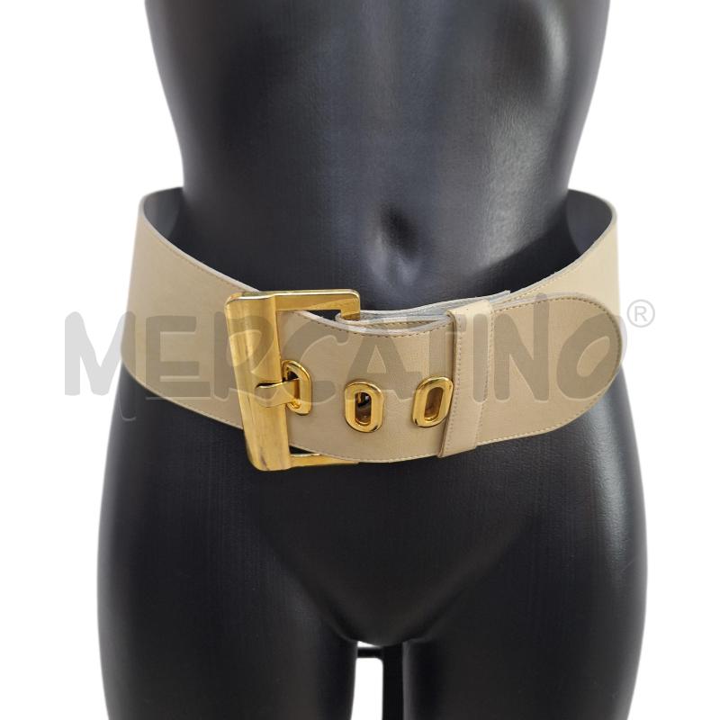 CINTURA DONNA SANDRA CELLINI VERA PELLE BEIGE | Mercatino dell'Usato Ottaviano 1