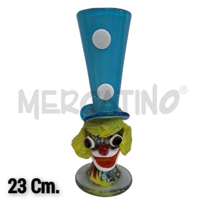 CLOWN VASETTO VETRO MURANO DECORATO  | Mercatino dell'Usato Ottaviano 1