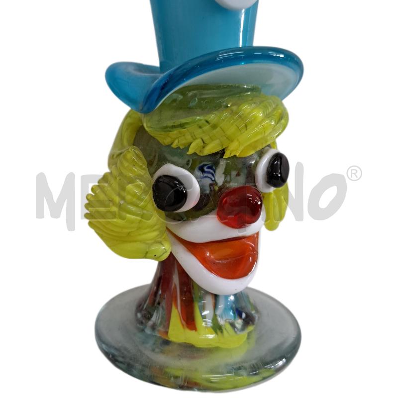 CLOWN VASETTO VETRO MURANO DECORATO  | Mercatino dell'Usato Ottaviano 3