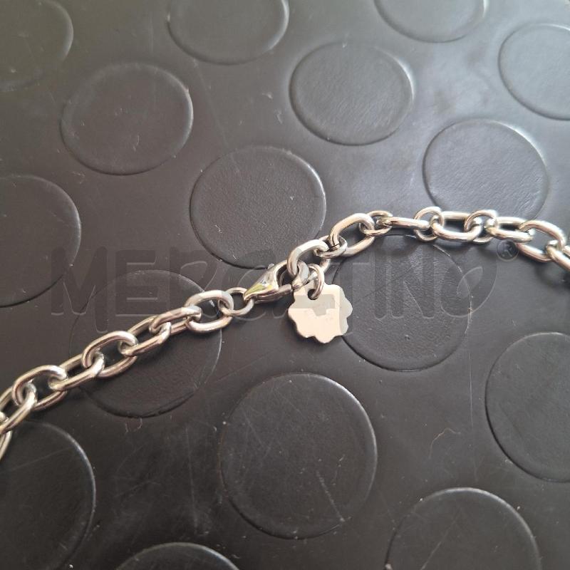 COLLANA BLISS ACCIAIO QUADRIFOGLI | Mercatino dell'Usato Ottaviano 3
