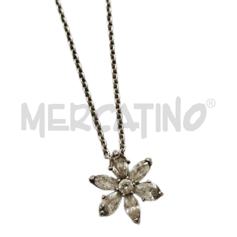 COLLANA PANDORA HERBARIUM FIORE STRASS ARG | Mercatino dell'Usato Ottaviano 2