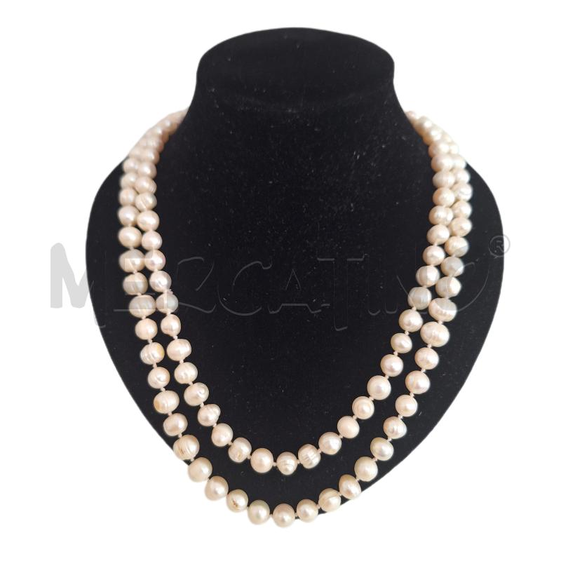 COLLANA PERLE DI FIUME BAROCCHE  | Mercatino dell'Usato Ottaviano 1