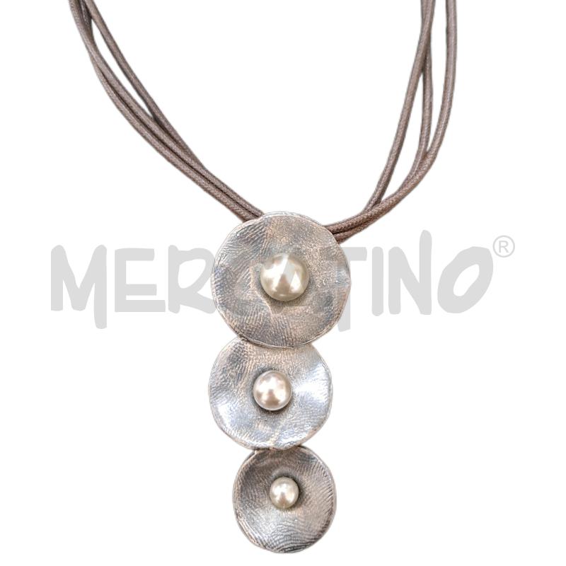 COLLANA SODINI BIJOUX MULTIFILO PENDENTE A TRE  | Mercatino dell'Usato Ottaviano 2