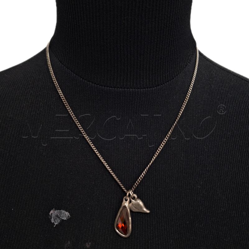 COLLANA UNO DE 50 PENDENTE ROSSO | Mercatino dell'Usato Ottaviano 1