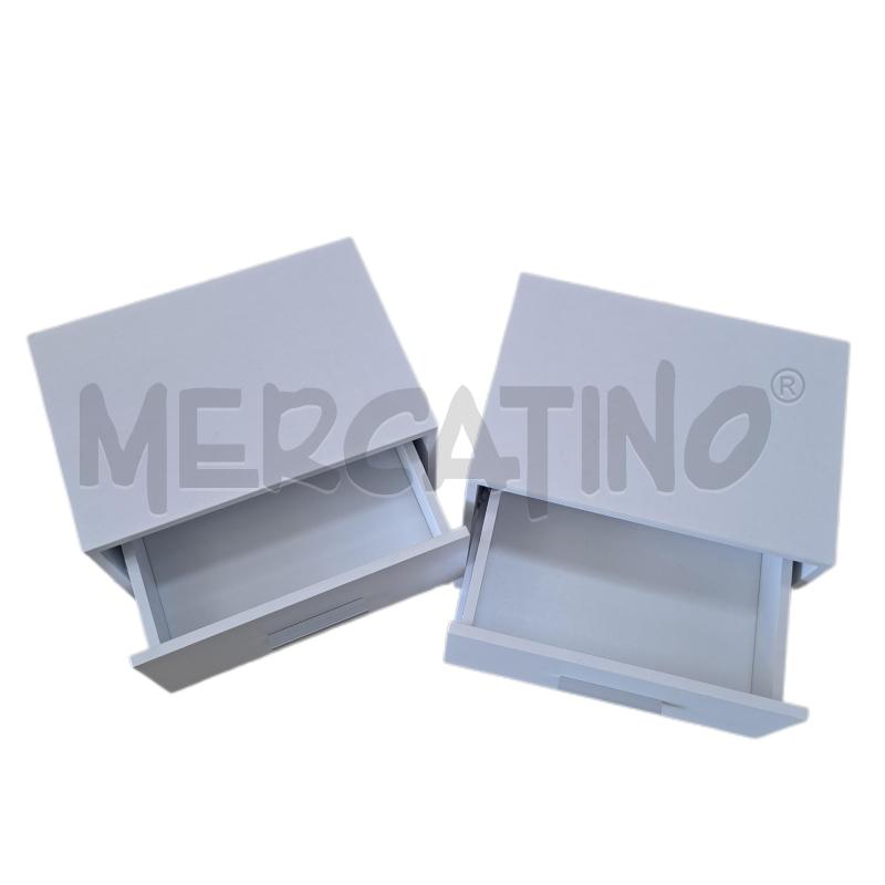COMODINI COPPIA BIANCO PICCOLI CASSETTO | Mercatino dell'Usato Ottaviano 2