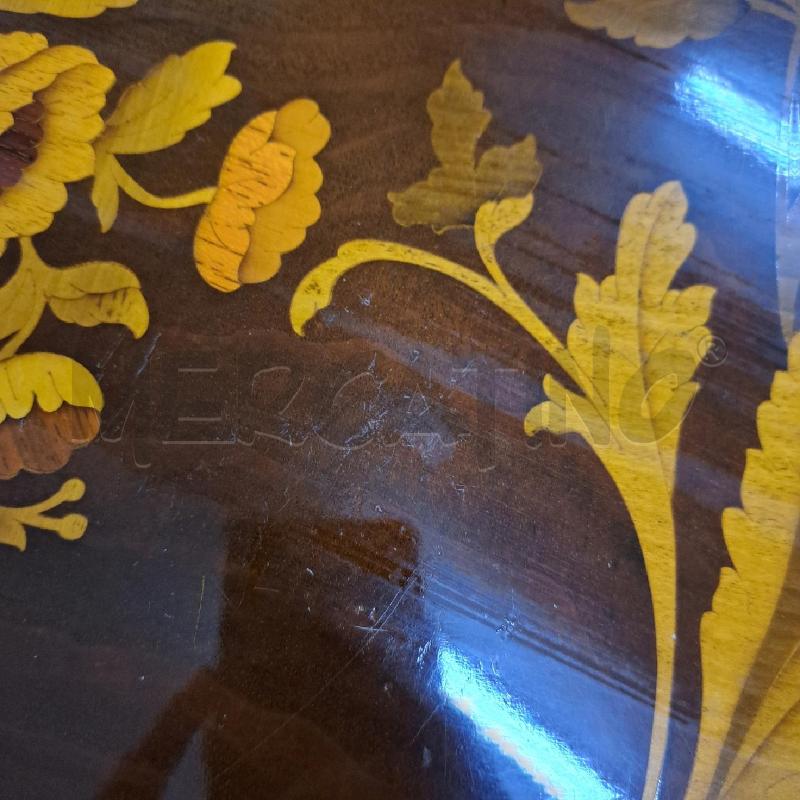 COMO' CASSETTONE LEGNO INTERSIATO OLANDESE FLOREALE  | Mercatino dell'Usato Ottaviano 5