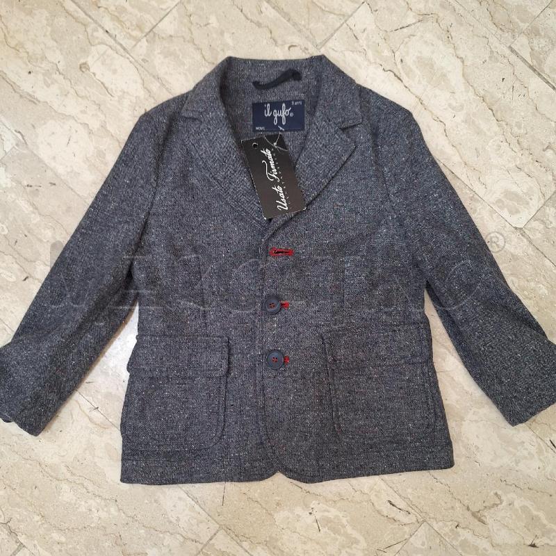 COMPLETO BAMBINO IL GUFO GRIGIO GRIGIO BLU PUNTELLINATO | Mercatino dell'Usato Ottaviano 2