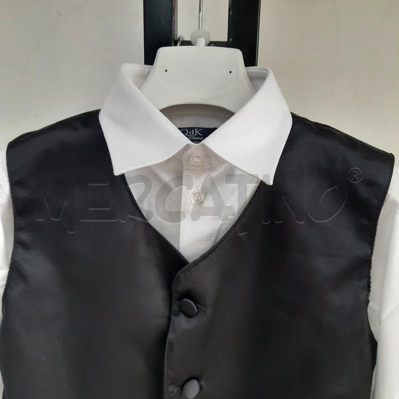 COMPLETO BAMBINO QDK GILET PANTALONE NERO CAMICIA BIANCO NUOVO | Mercatino  dell'Usato Ottaviano