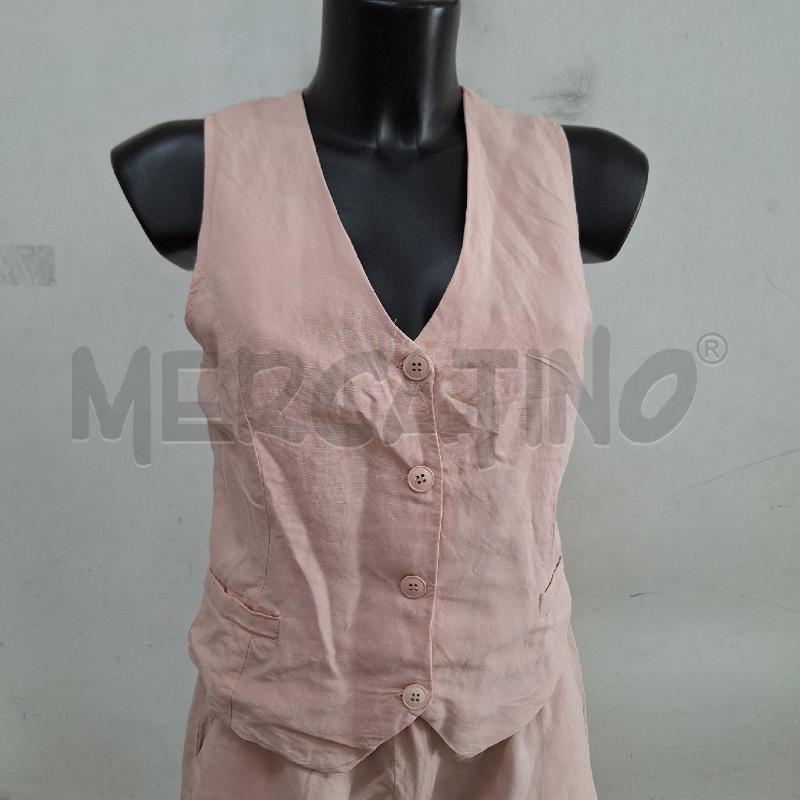 COMPLETO DONNA EIKI ROSA GILET | Mercatino dell'Usato Ottaviano 2