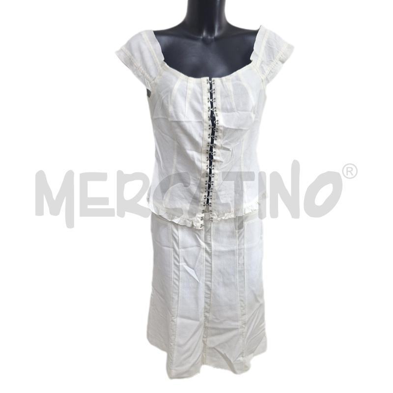 COMPLETO DONNA MARIELLA BURANI BIANCO TOP GONNA | Mercatino dell'Usato Ottaviano 1
