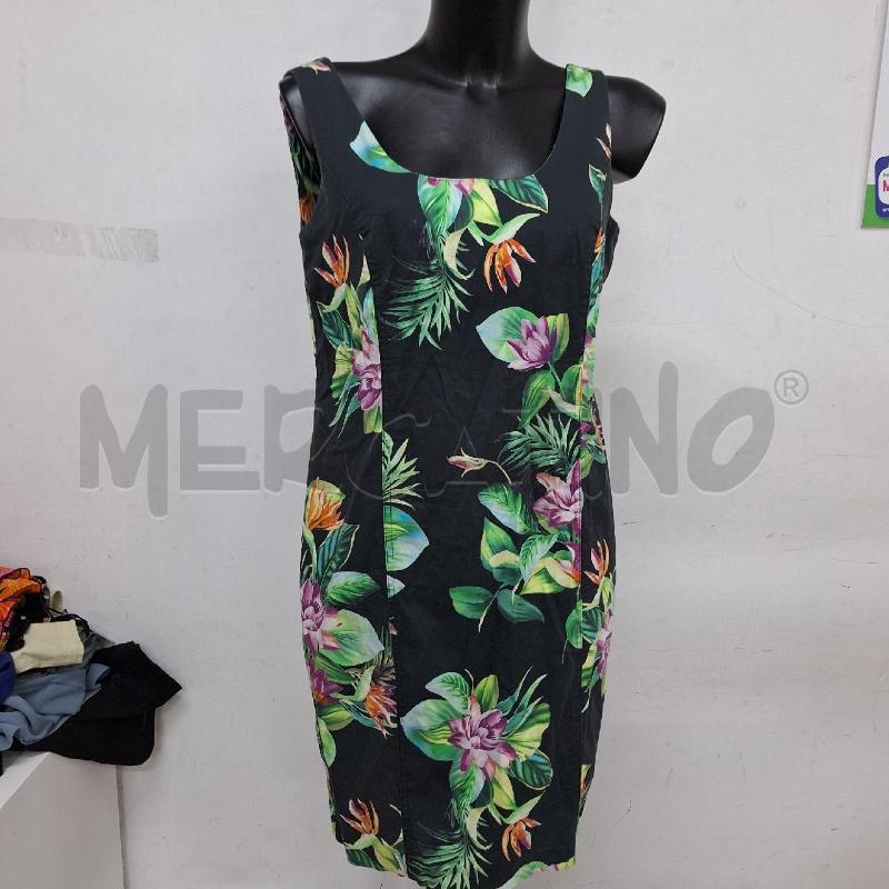 COMPLETO DONNA PAOLA RIVA NERO FIORI VESTTITO GIACCA | Mercatino dell'Usato Ottaviano 2