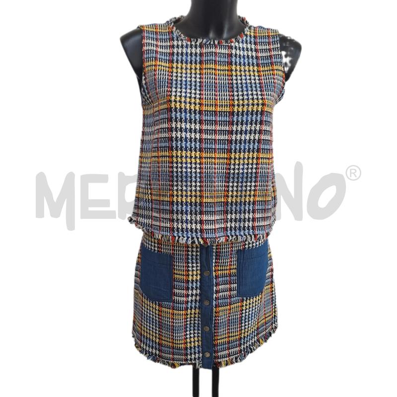 COMPLETO DONNA ZARA JEANS GIALLO BLU | Mercatino dell'Usato Ottaviano 1