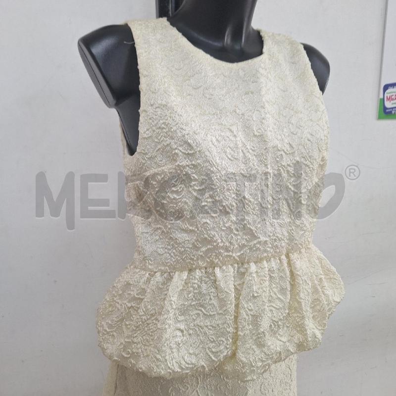 COMPLETO DONNA ZARA PANNA TOP GONNA LUNGA | Mercatino dell'Usato Ottaviano 4