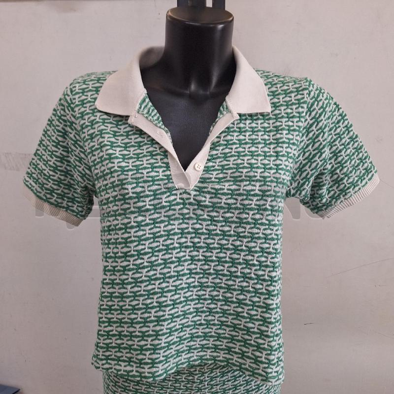 COMPLETO DONNA ZARA VERDE BIANCO POLO PANTALONE | Mercatino dell'Usato Ottaviano 2