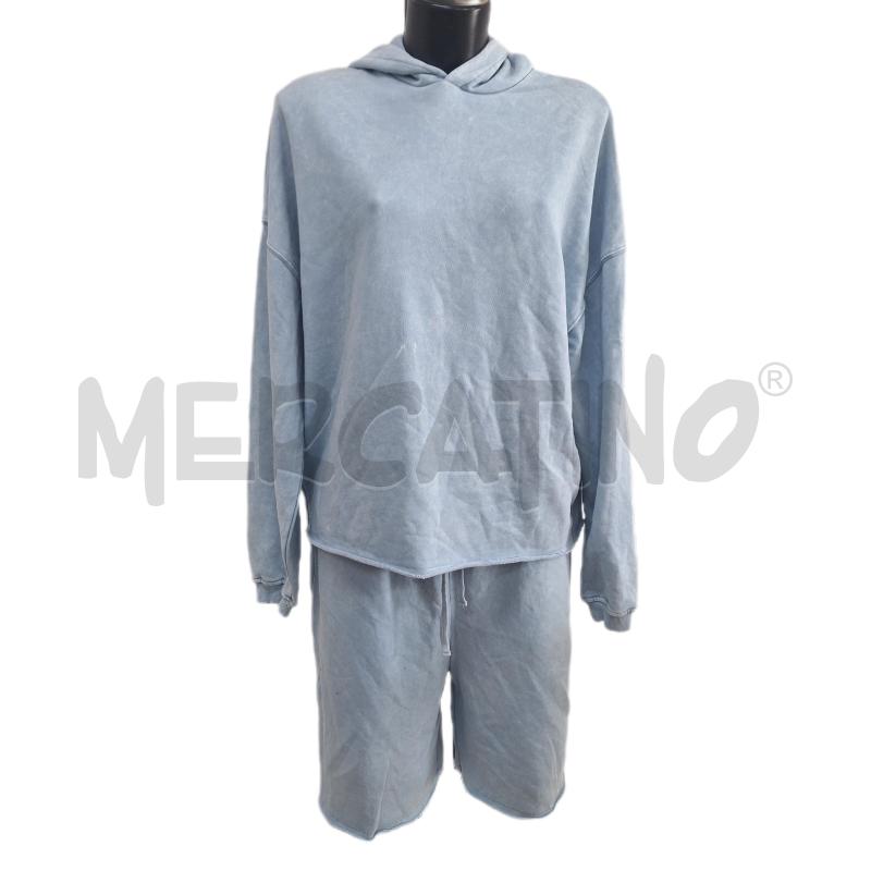 COMPLETO UOMO ZARA CELESTE FELPA | Mercatino dell'Usato Ottaviano 1