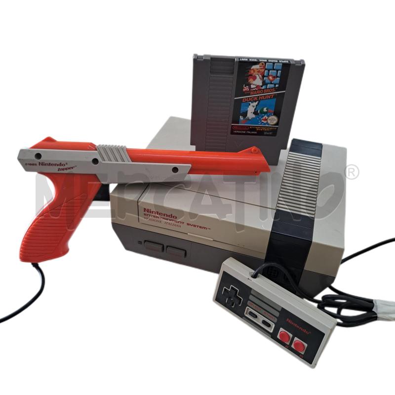 CONSOLLE NINTENDO NES VERSIONE ITALIANA + CONTROLLER + PISTOLA ZAPPER + MARIO BROS. DUCK HUNT  | Mercatino dell'Usato Ottaviano 1