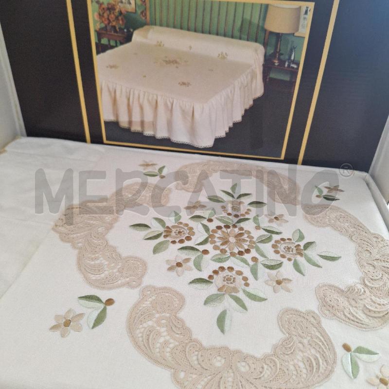 COPERTA MATRIMONIALE TEJ VESTOR ECRU FIORI | Mercatino dell'Usato Ottaviano 1