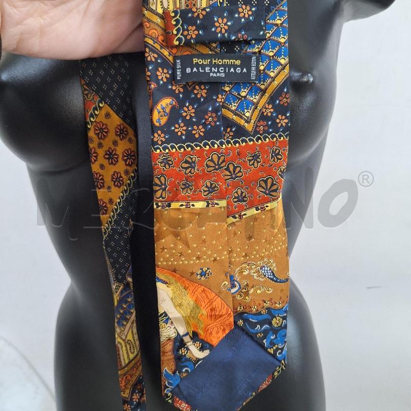 CRAVATTA BALENCIAGA POUR HOMME MULTICOLOR | Mercatino dell'Usato Ottaviano 4
