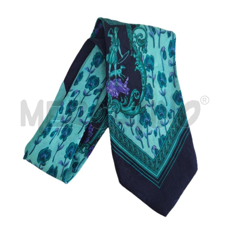 CRAVATTA GIANNI VERSACE VERDE BLU | Mercatino dell'Usato Ottaviano 1