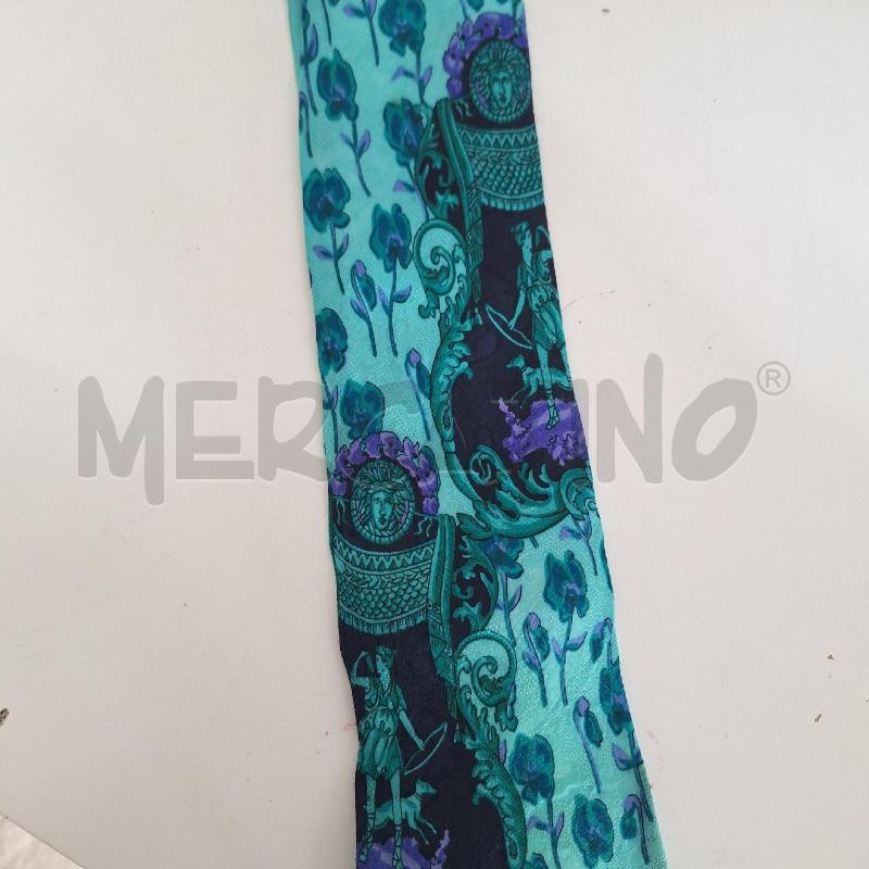 CRAVATTA GIANNI VERSACE VERDE BLU | Mercatino dell'Usato Ottaviano 3