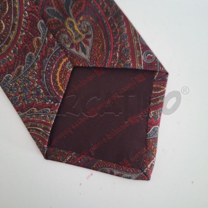 CRAVATTA PIERRE BALMAIN PARIS ROSSO GHIRIGORI | Mercatino dell'Usato Ottaviano 4