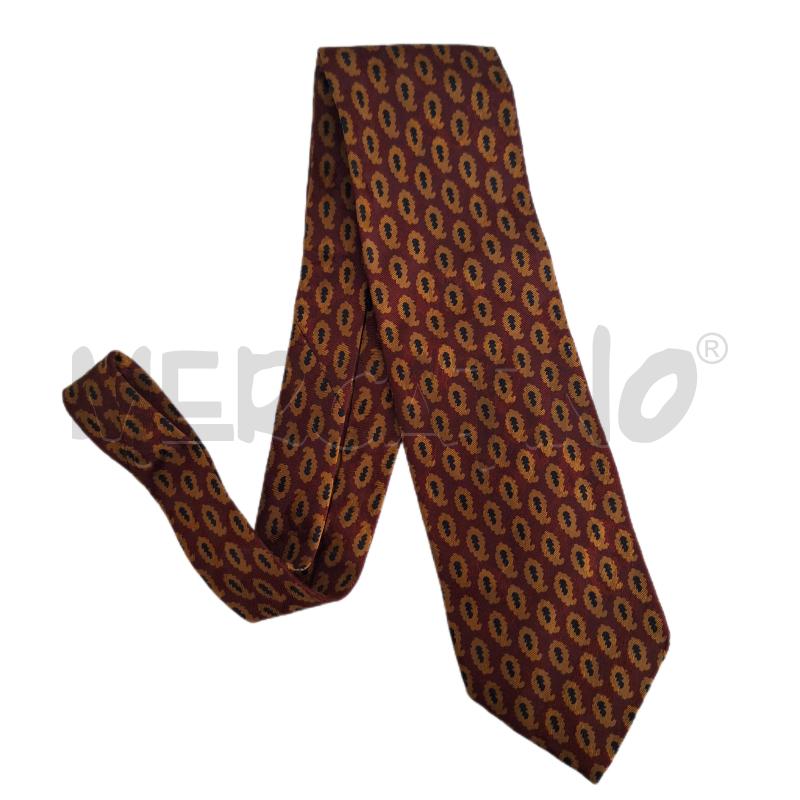 CRAVATTA YVES SAINT LAURENT ROSSO ARANCIONE | Mercatino dell'Usato Ottaviano 1