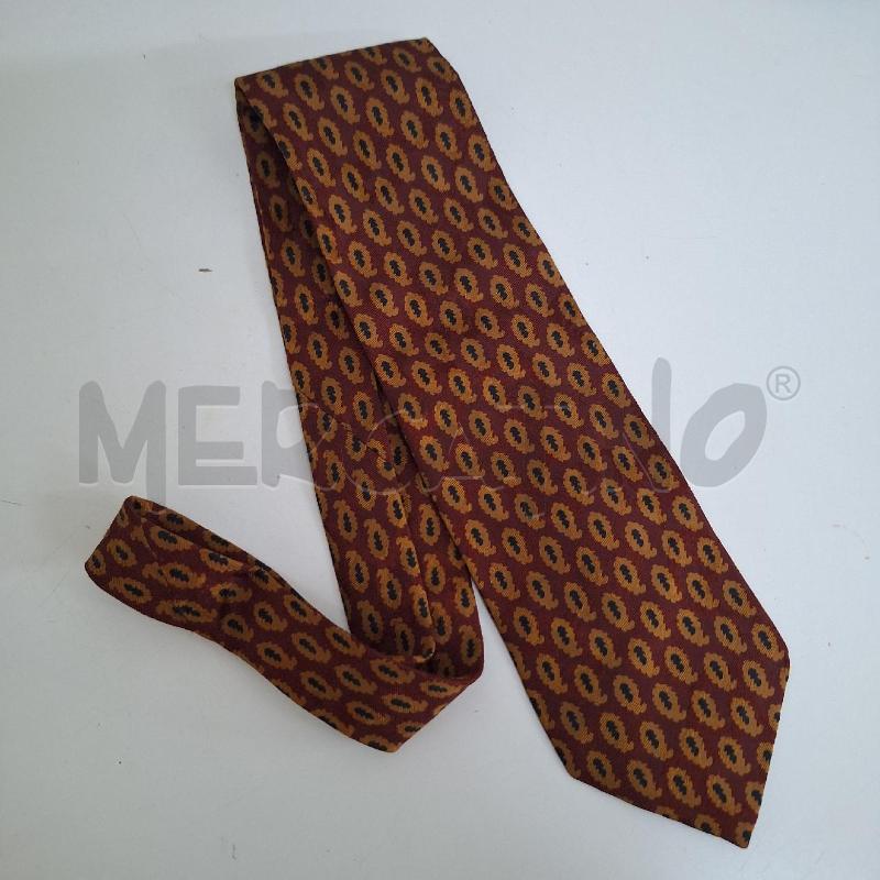 CRAVATTA YVES SAINT LAURENT ROSSO ARANCIONE | Mercatino dell'Usato Ottaviano 2