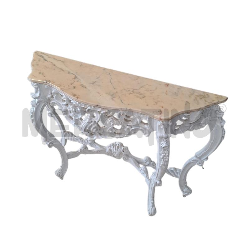 ENTRATINA LEGNO BIANCO GHIRIGORI MARMO  | Mercatino dell'Usato Ottaviano 2