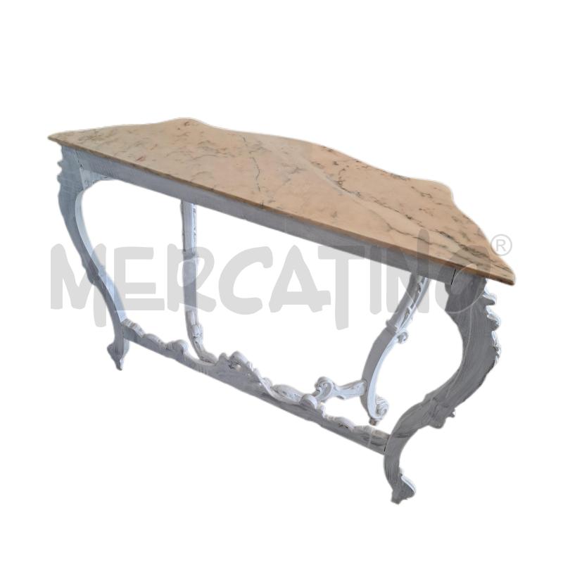 ENTRATINA LEGNO BIANCO GHIRIGORI MARMO  | Mercatino dell'Usato Ottaviano 3