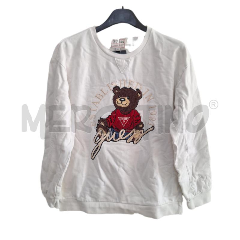 FELPA BAMBINA GUESS BIANCO ORSO | Mercatino dell'Usato Ottaviano 1