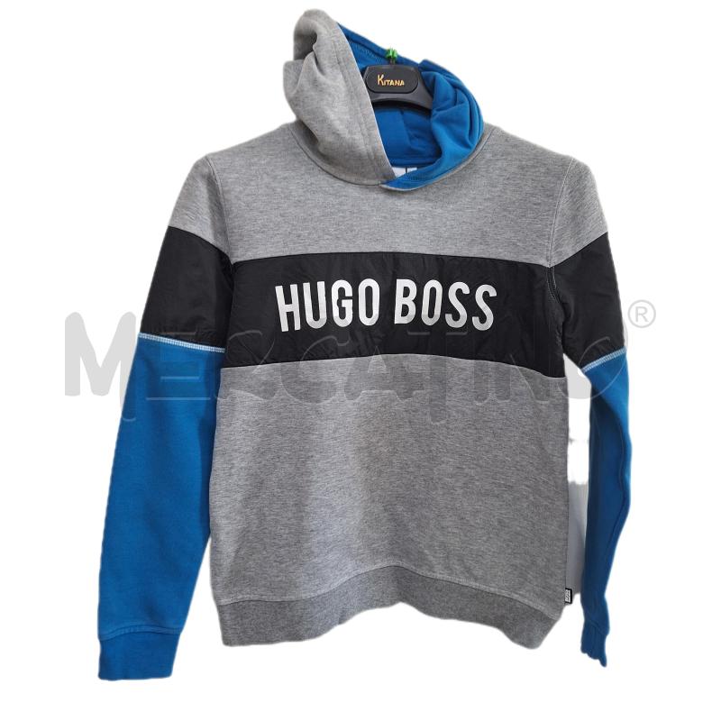 FELPA BAMBINO HUGO BOSS GRIGIO BLU NERO | Mercatino dell'Usato Ottaviano 1