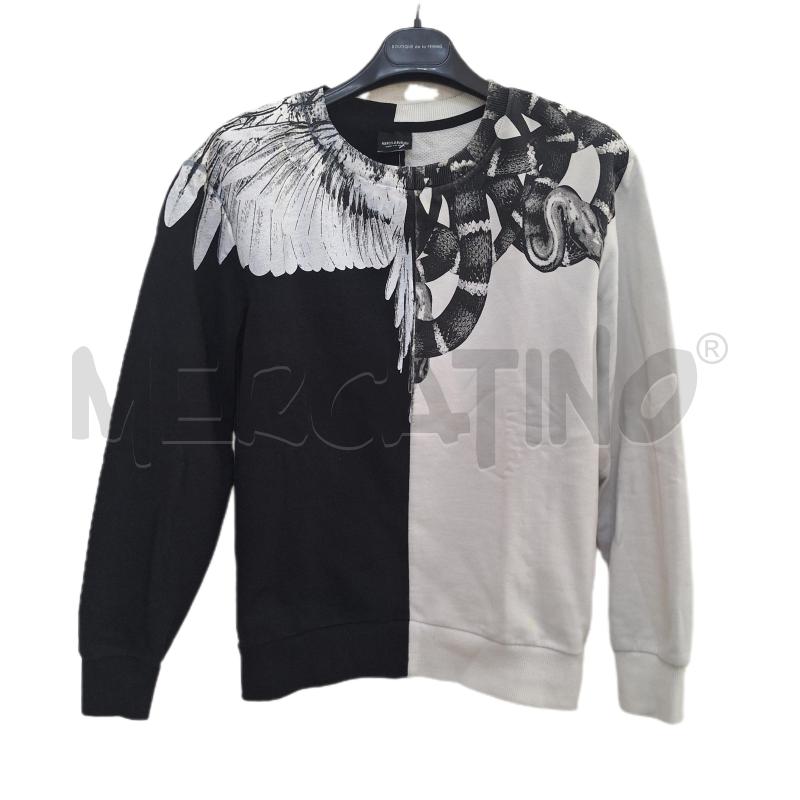 FELPA BAMBINO MARCELO BURLON BIANCO NERO ALI  | Mercatino dell'Usato Ottaviano 1