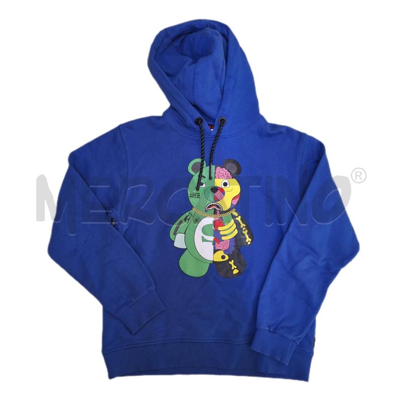 FELPA BAMBINO SPRAYGROUND BLU ORSETTO CAPPUCCIO | Mercatino dell'Usato Ottaviano 1