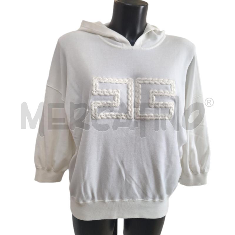 FELPA DONNA ELISABETTA FRANCHI BIANCO | Mercatino dell'Usato Ottaviano 1