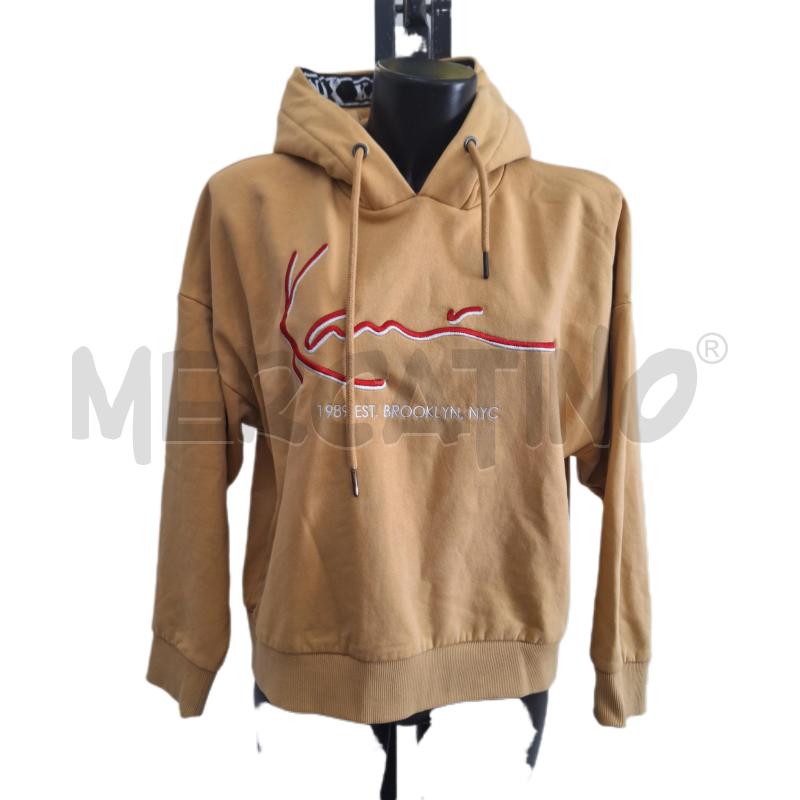 FELPA DONNA KARL KANI BEIGE CAPPUCCIO | Mercatino dell'Usato Ottaviano 1
