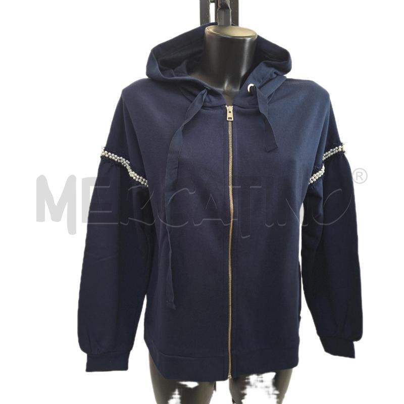 FELPA DONNA OLTRE WEEKEND BLU PERLINE | Mercatino dell'Usato Ottaviano 1