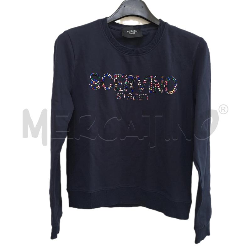 FELPA DONNA SCERVINO STREET BLU STRASS | Mercatino dell'Usato Ottaviano 1