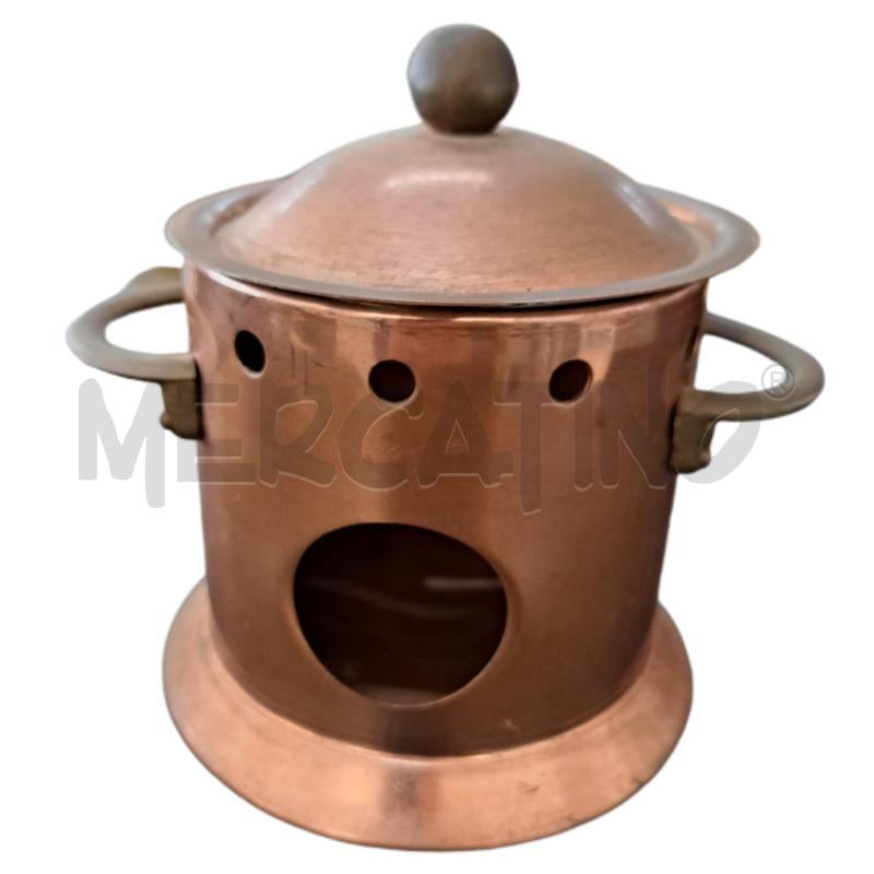 FORNELLO FLAMBÈ RAME OTTONE - 15 CM. | Mercatino dell'Usato Ottaviano 1