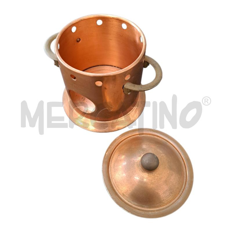 FORNELLO FLAMBÈ RAME OTTONE - 15 CM. | Mercatino dell'Usato Ottaviano 2