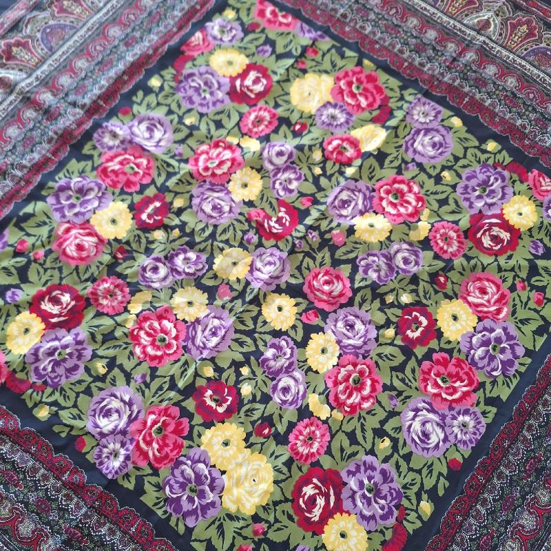 FOULARD GIANNI VERSACE VINTAGE BLU FUCSIA GRANDE | Mercatino dell'Usato Ottaviano 5