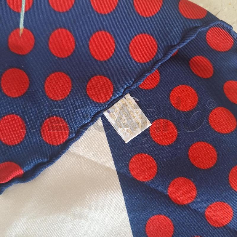 FOULARD GUCCI FIORI BORDO BLU POIS | Mercatino dell'Usato Ottaviano 3