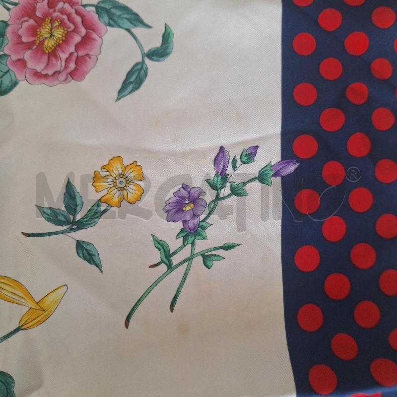 FOULARD GUCCI FIORI BORDO BLU POIS | Mercatino dell'Usato Ottaviano 4